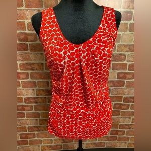 Red and white top size S